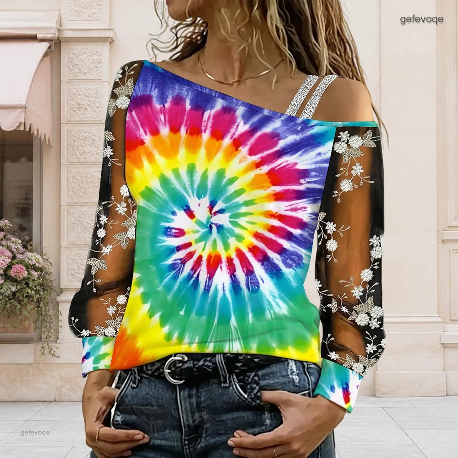 Off Shoulder Top - Chemisier femme à épaules dénudées, haut