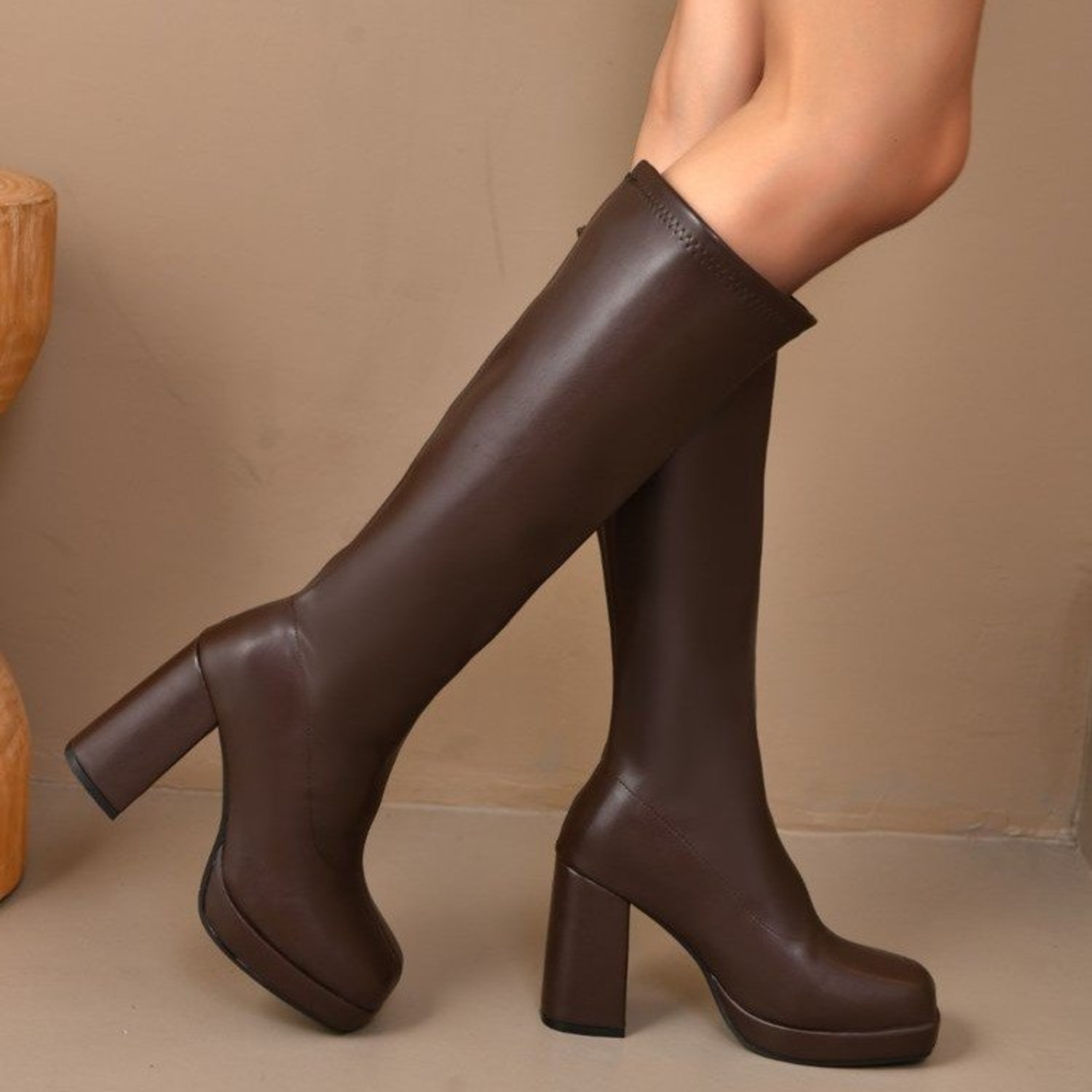 Women'S Fashion Riding Boots - Bottes à hauteur du genou pour