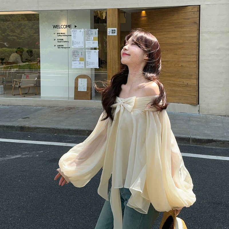 Chemisier asymétrique à épaule - Off Shoulder Top avis et prix