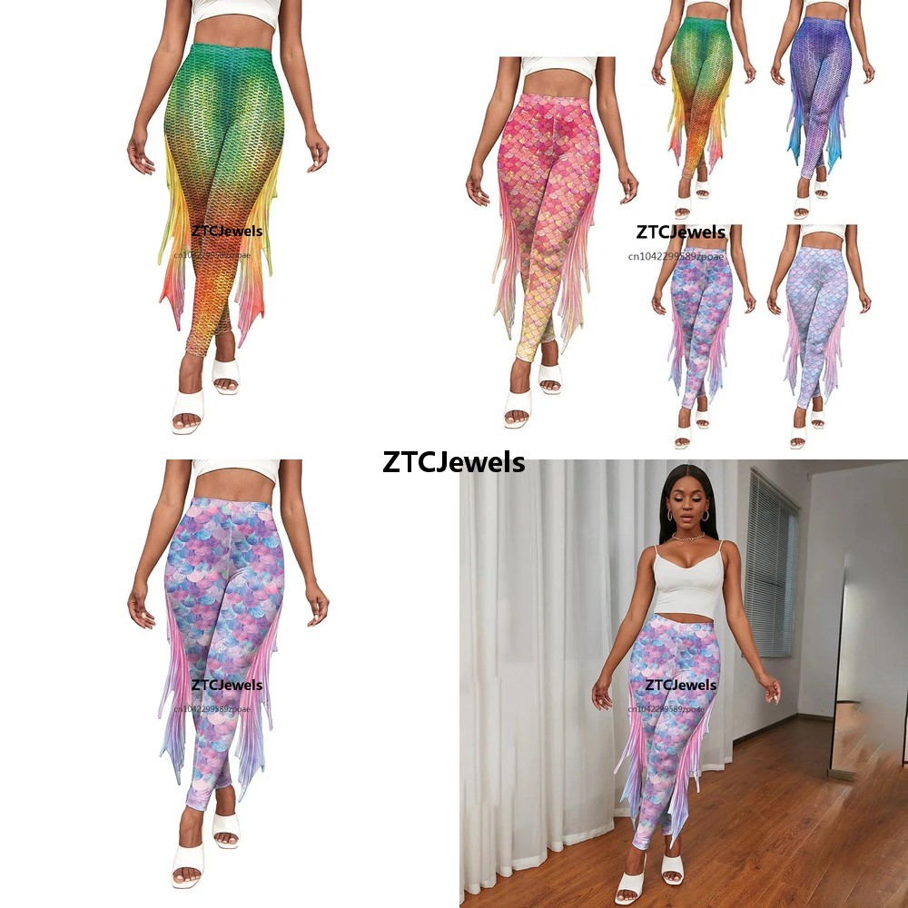 Leggings imprimés écailles de  - Women'S Fashion Leggings avis et prix