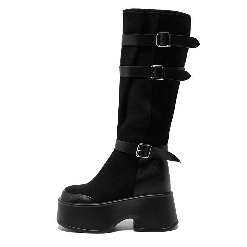 Nouvelles bottes hautes en cui - Winter Fashion Women Boots avis et prix