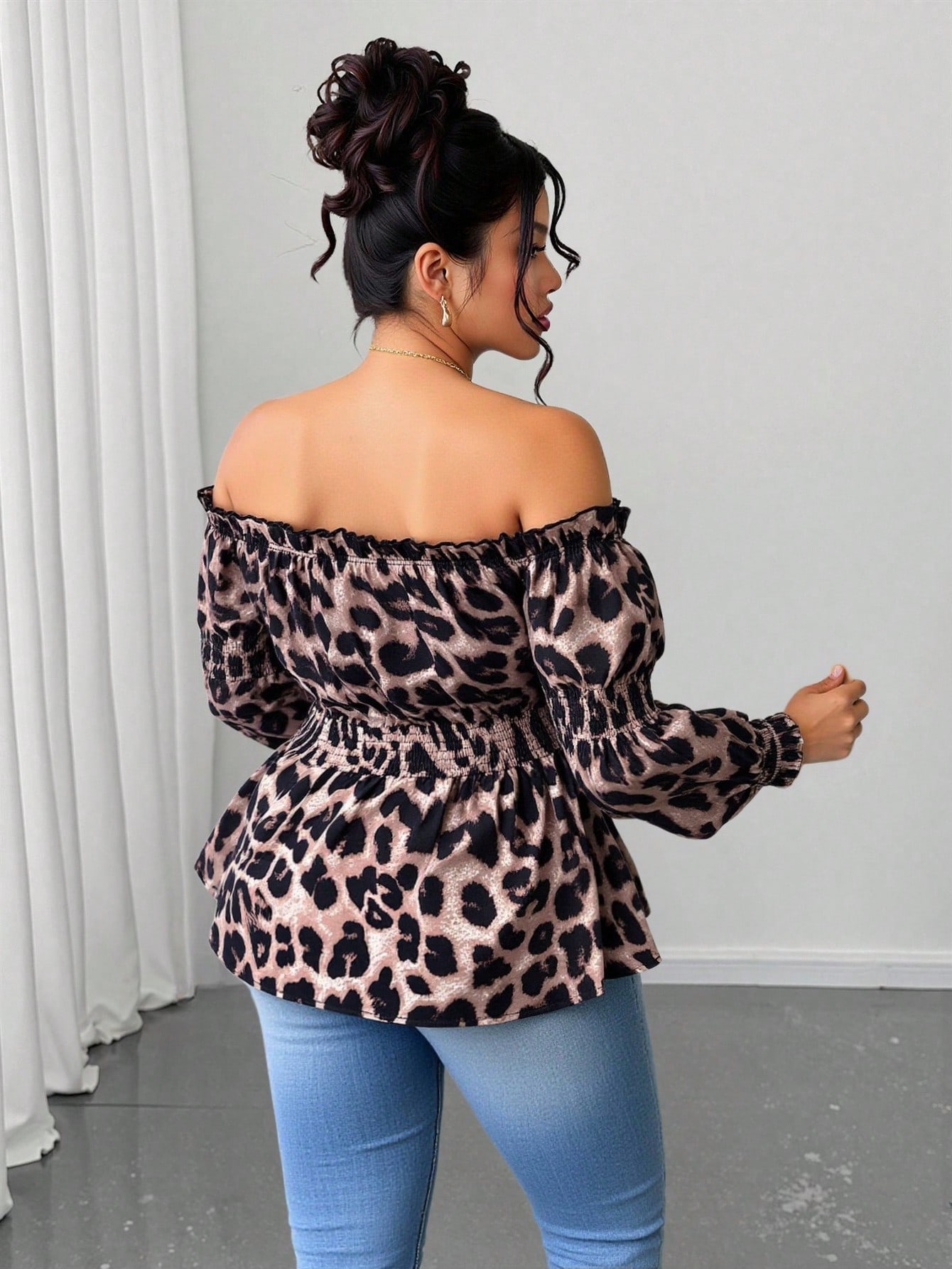 Chemisier à la mode à manches  - Off Shoulder Top avis et prix