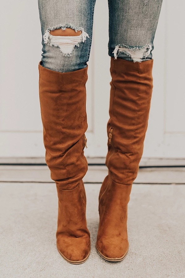 Bottes hautes d'équitation à g - Women'S Fashion Riding Boots avis et prix