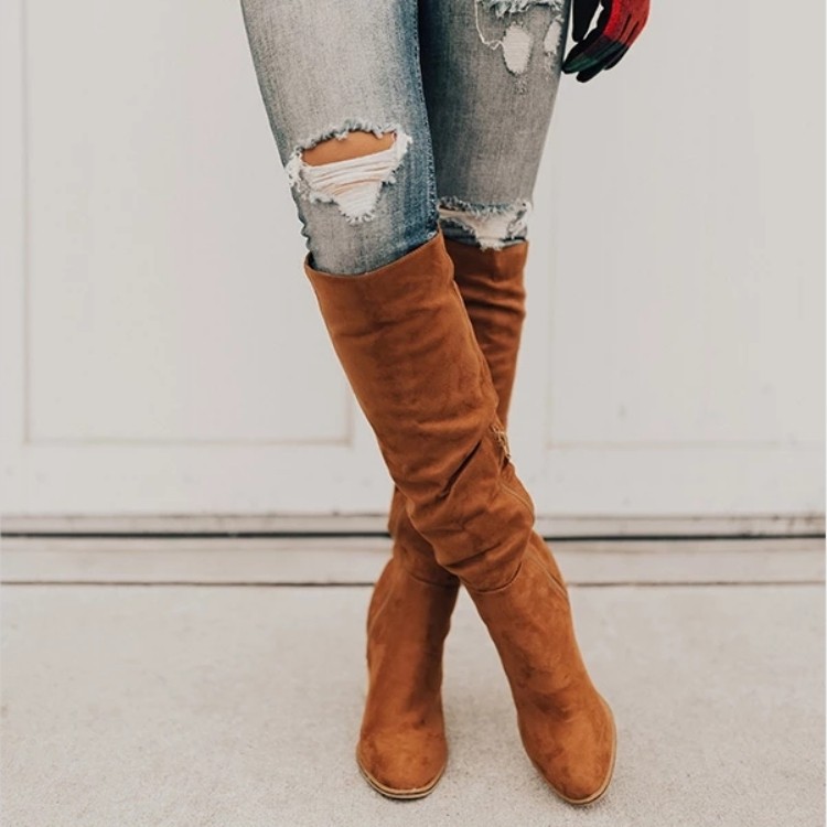 Bottes hautes d'équitation à g - Women'S Fashion Riding Boots avis et prix