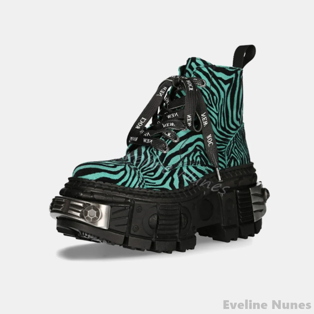 Rétro contraste couleur imprim - Winter Fashion Women Boots avis et prix