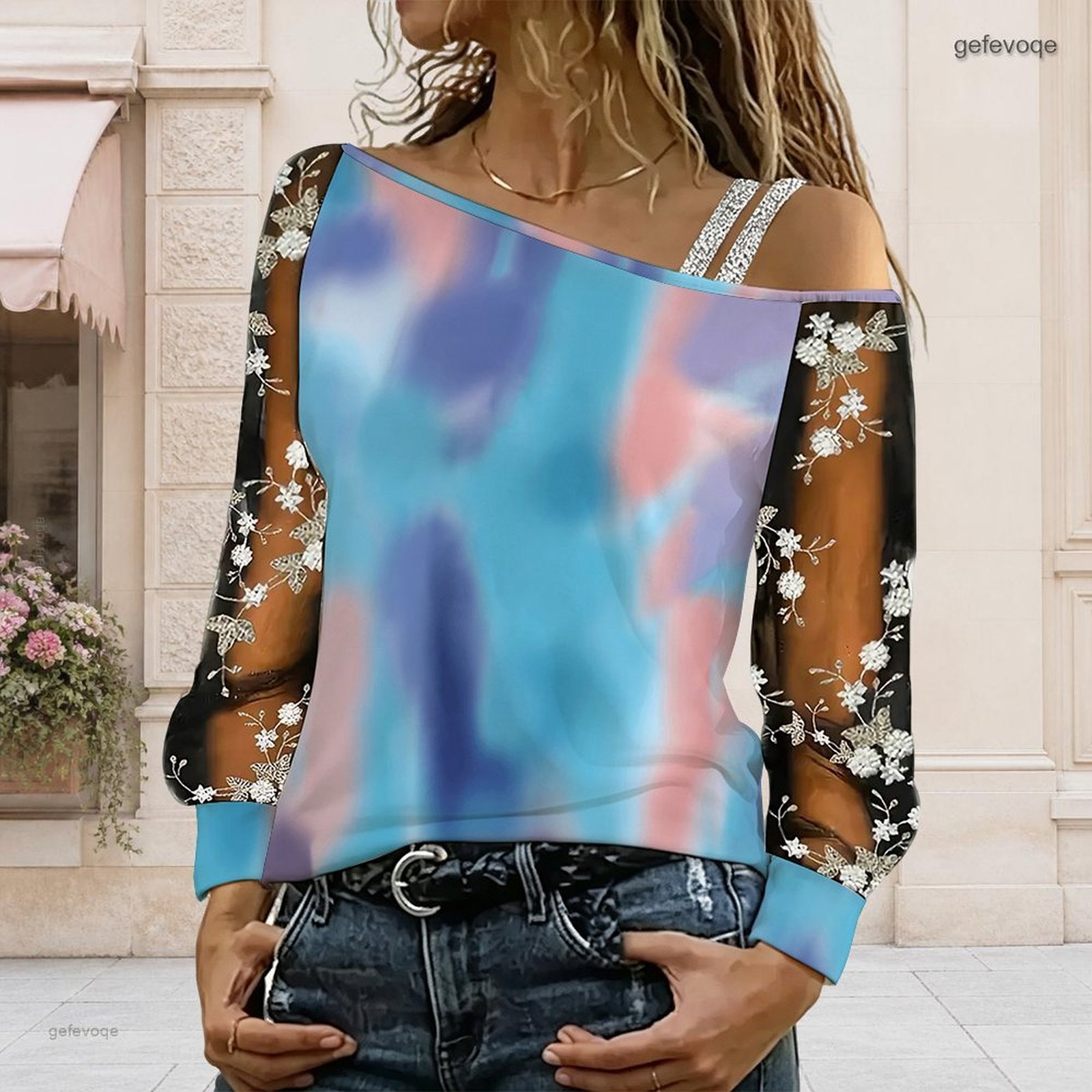 Chemisier femme à épaules dénu - Off Shoulder Top avis et prix