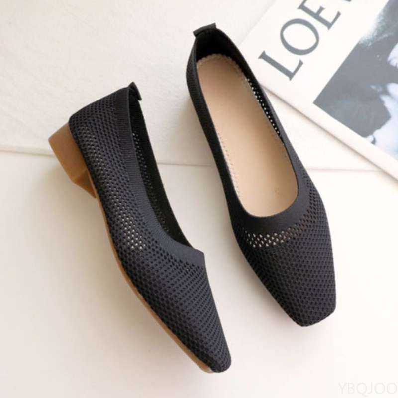 Bout carré talon bas chaussure - Women'S Fashion Summer 2025 avis et prix