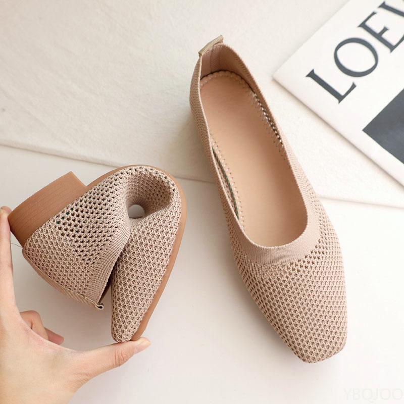 Bout carré talon bas chaussure - Women'S Fashion Summer 2025 avis et prix