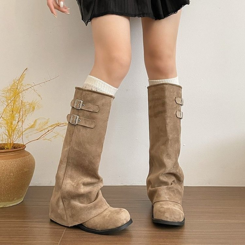 Bottes hauteur genou style rét - Winter Fashion Women Boots avis et prix