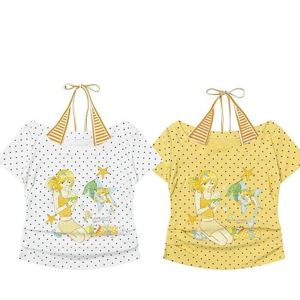 T-shirt pour femme à imprimé p - Off Shoulder Top avis et prix