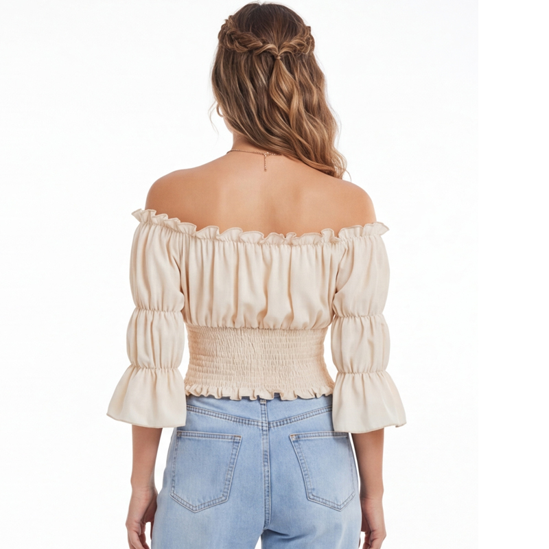 Blouse Renaissance pour femme, - Off Shoulder Top avis et prix