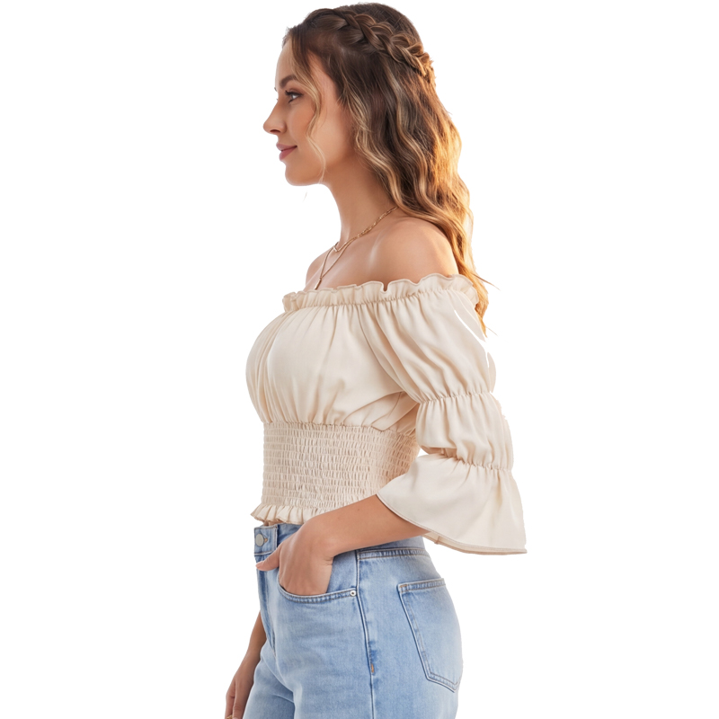 Blouse Renaissance pour femme, - Off Shoulder Top avis et prix