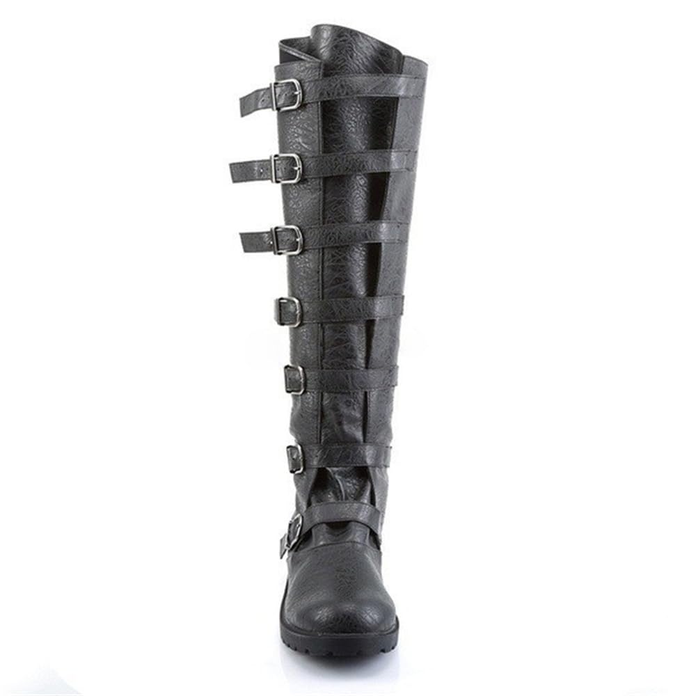 Bottes médiévales en cuir PU R - Women'S Fashion Riding Boots avis et prix
