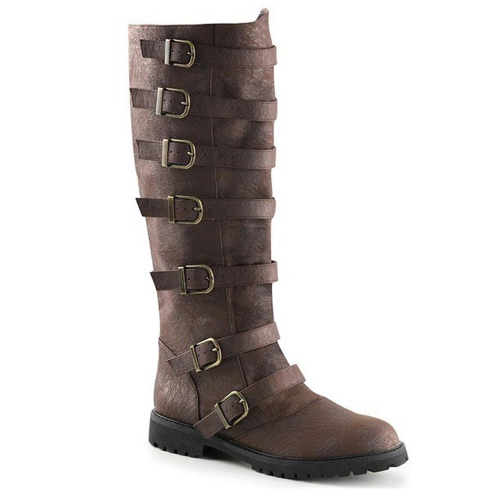 Bottes médiévales en cuir PU R - Women'S Fashion Riding Boots avis et prix
